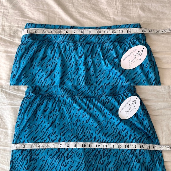 NWT Greg Norman Play Dry Blue Animal Print Golf Athletic Skort M - Picture 10 of 11